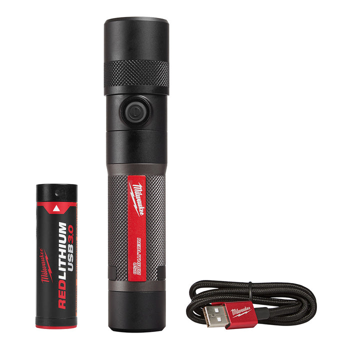 Milwaukee  2161-21 USB RECHARGEABLE 1100L TWIST FOCUS FLASHLIGHT - 13