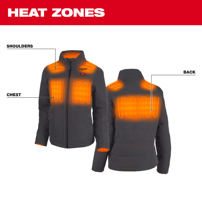 Milwaukee 234G-21 M12 Women's Heated AXIS Jacket Kit Gray - 7