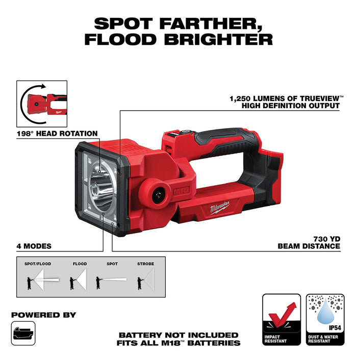 Milwaukee 2354-20 M18 Search Light - 2