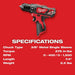 Milwaukee 2407-22 M12 3/8" Cordless Drill Driver Kit with Charger and Carrying Case (2 Batteries) - 4