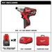 Milwaukee 2462-22 M12 1/4" Hex Impact Driver Kit - 2