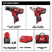 Milwaukee 2497-22 M12 Hammer Drill and Impact Combo - 2