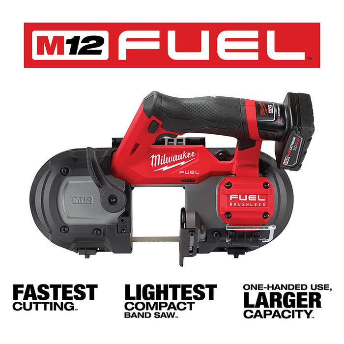 Milwaukee 2529-21XC M12 FUEL Compact Band Saw Kit XC 4.0 AH 2-1/2" Cut Cap. - 3