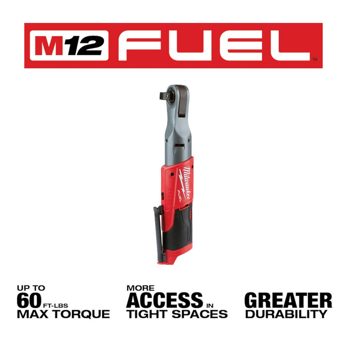 Milwaukee 2558-20 M12 FUEL 1/2" Ratchet Bare Tool - 3