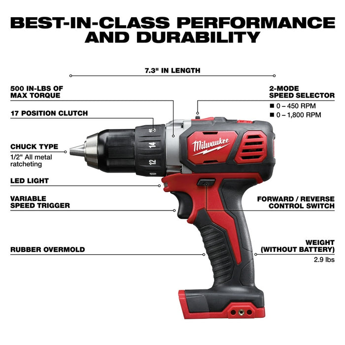 Milwaukee 2606-20 M18 1/2" Drill Driver Bare - 3