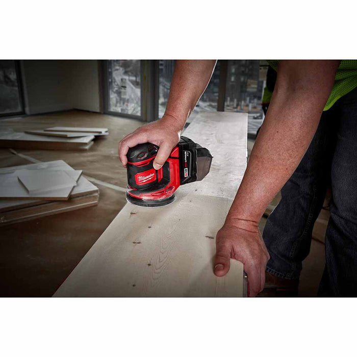 Milwaukee 2648-20 M18 5" Random Orbit Sander (BARE TOOL) VS Hook & Loop - 7