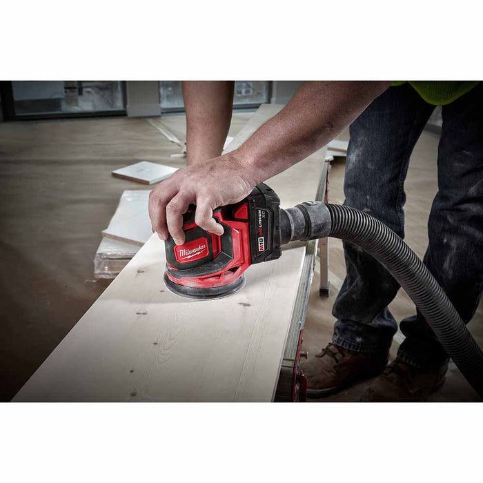 Milwaukee 2648-20 M18 5" Random Orbit Sander (BARE TOOL) VS Hook & Loop - 8