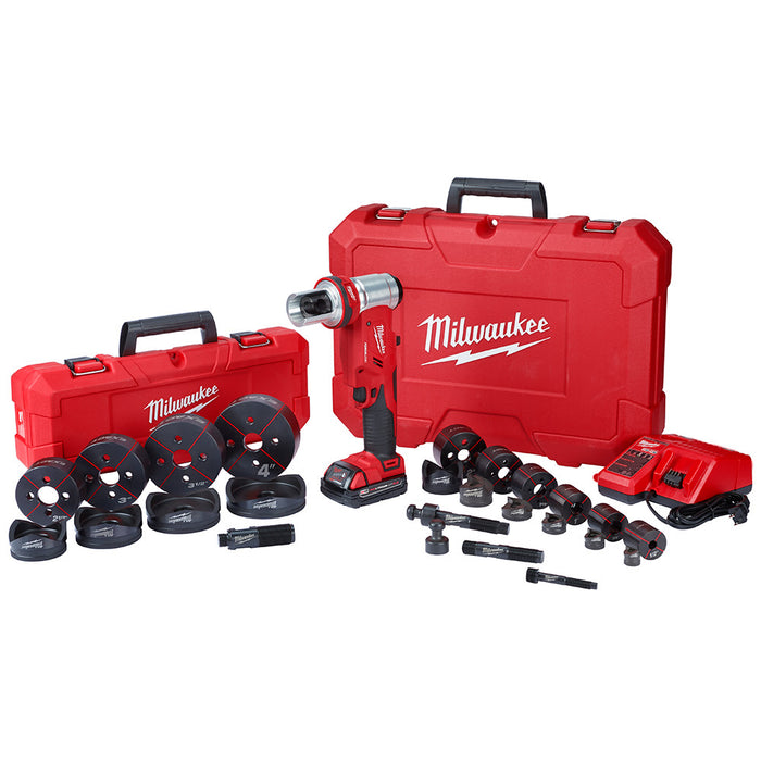 Milwaukee 2677-23 M18 FORCELOGIC 6T Knockout Tool 1/2" - 4" Kit - 2