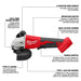 Milwaukee 2686-20 M18 Brushless 4-1/2" / 5" Cut-Off Grinder, Paddle Switch - 3