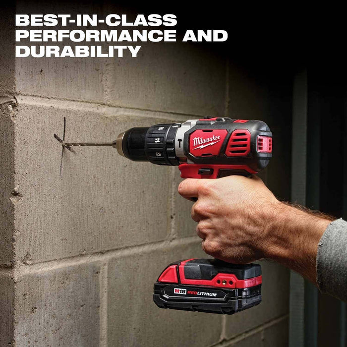 Milwaukee 2695-24 M18 Cordless Combo Compact Hammer Drill/Hackzall/1/4 Hex Impact Driver/Work Light/Charger/2 Battery - 4