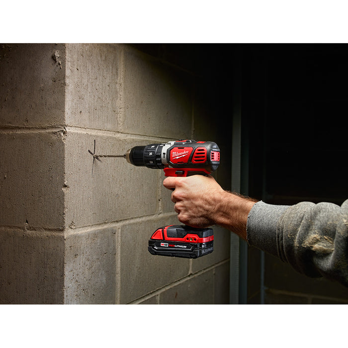 Milwaukee 2695-24 M18 Cordless Combo Compact Hammer Drill/Hackzall/1/4 Hex Impact Driver/Work Light/Charger/2 Battery - 9