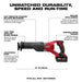 Milwaukee 2696-24 M18 Cordless Combo Compact Hammer Drill/Sawzall/1/4 Hex Impact Driver/Work Light/Charger/2 Battery - 9