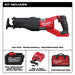 Milwaukee 2722-21HD M18 FUEL Super Sawzall Kit - 2