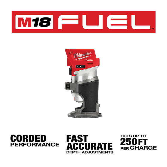 Milwaukee 2723-20 M18 FUEL COMPACT ROUTER (BARE) - 3