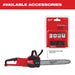 Milwaukee 2727-21HD M18 FUEL 16" Chainsaw Kit - 14