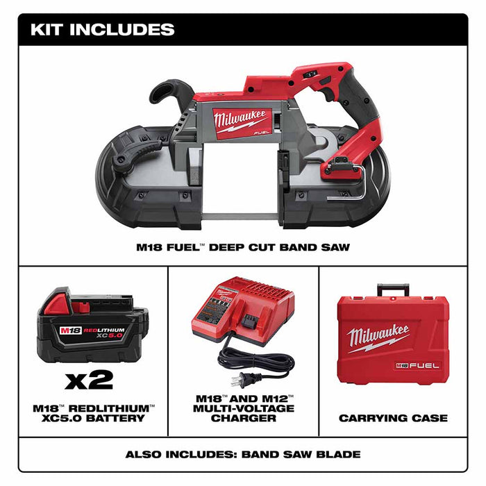 Milwaukee 2729-22 M18 FUEL Deep Cut Band Saw 2 BAT KIT - 3