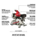 Milwaukee  2733-20 M18 FUEL 7-1/4" Dual Bevel Sliding Compound Miter Saw Bare Tool - 6