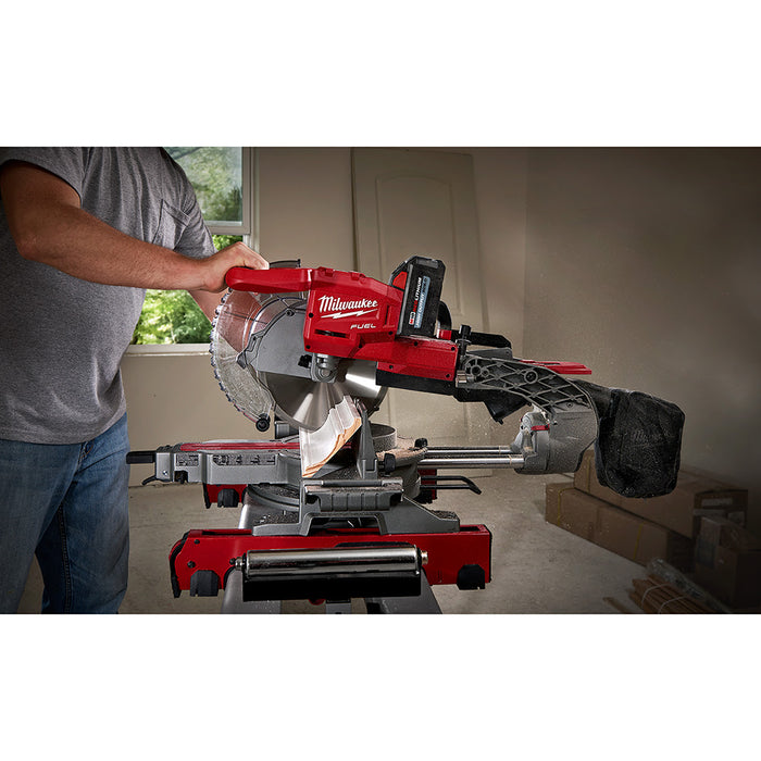 Milwaukee 2734-20 M18 FUEL Dual Bevel Sliding Compound Miter Saw Bare Tool - 10