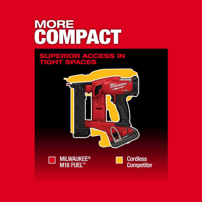 Milwaukee 2749-21CT M18 FUEL 18GA 1/4" NARROW CROWN STAPLER- 1 Battery CP2.0 Kit - 10
