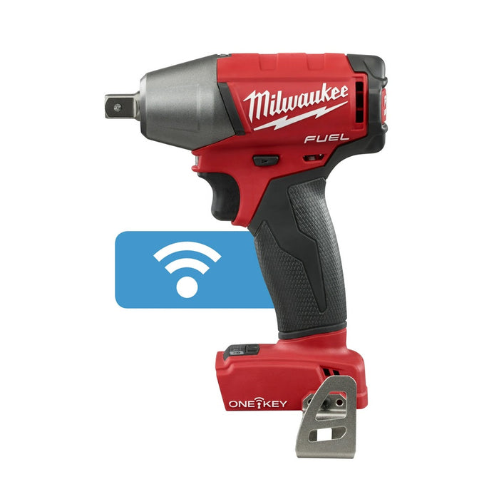 Milwaukee 2759-20 M18 FUEL 1/2" Compact Impact Wrench with Pin Detent with ONE-KEY (Bare Tool)