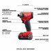 Milwaukee 2760-22CT M18 FUEL SURGE 1/4" Hex Hydraulic Driver Kit - 5