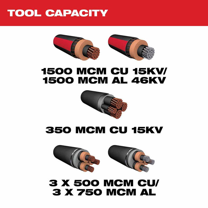 Milwaukee 2776-21 M18 FORCE LOGIC 3” Underground Cable Cutter - 5