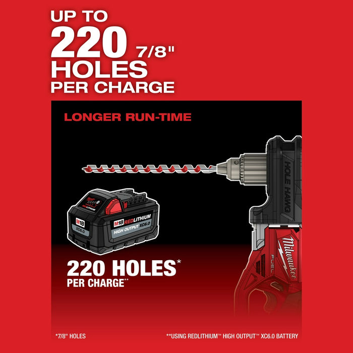 Milwaukee 2807-20 M18 FUEL Hole Hawg 1/2" Right Angle Drill - Bare Tool - 7