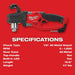 Milwaukee 2807-20 M18 FUEL Hole Hawg 1/2" Right Angle Drill - Bare Tool - 8