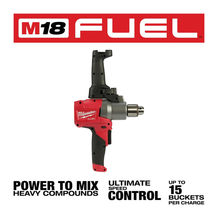 Milwaukee 2810-20 M18 FUEL Mud Mixer with 180° Handle Bare Tool - 3