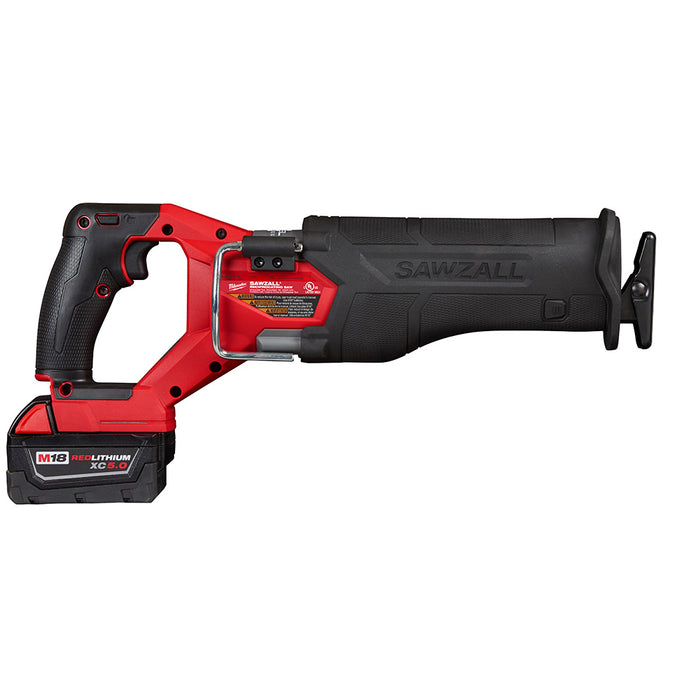 Milwaukee  2822-22 M18 FUEL™ SAWZALL® Recip Saw W/ One-Key™- 2 battery XC5.0 Kit - 5