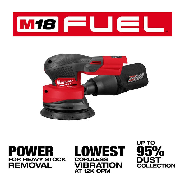 Milwaukee 2837-20 M18 FUEL 5" Random Orbital Sander with Brushless Motor - 3