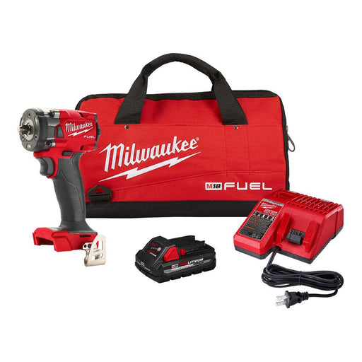 Milwaukee 2854-21HO M18 FUEL 3/8" Compact Impact Wrench w/ Friction Ring Kit