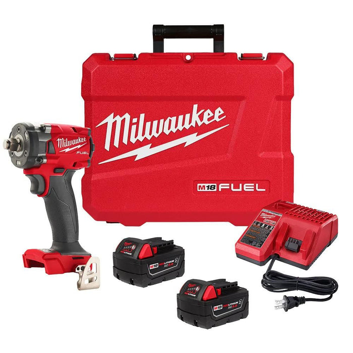 Milwaukee 2855-22R M18 FUEL 1/2 " Compact Impact Wrench w/ Friction Ring Kit