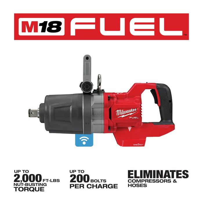 Milwaukee 2868-20 M18 FUEL 1" D-Handle High Torque Impact Wrench w/ ONE-KEY - 3