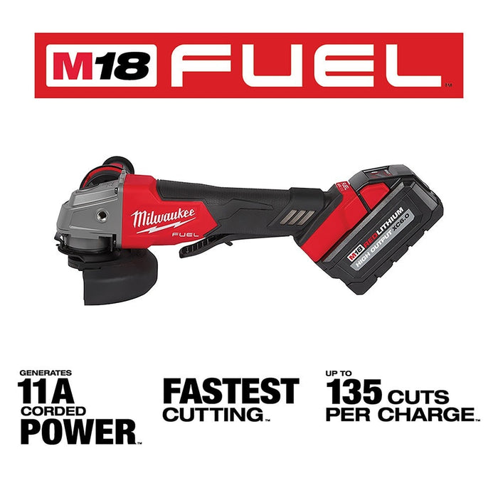 Milwaukee 2880-22 M18 FUEL™ 4-1/2" / 5" Grinder Paddle Switch, No-Lock Kit - 7