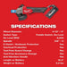 Milwaukee 2882-22 M18 FUEL™ 4-1/2" / 5" Braking Grinder w/ ONE-KEY™  Paddle Switch, No-Lock Kit - 20