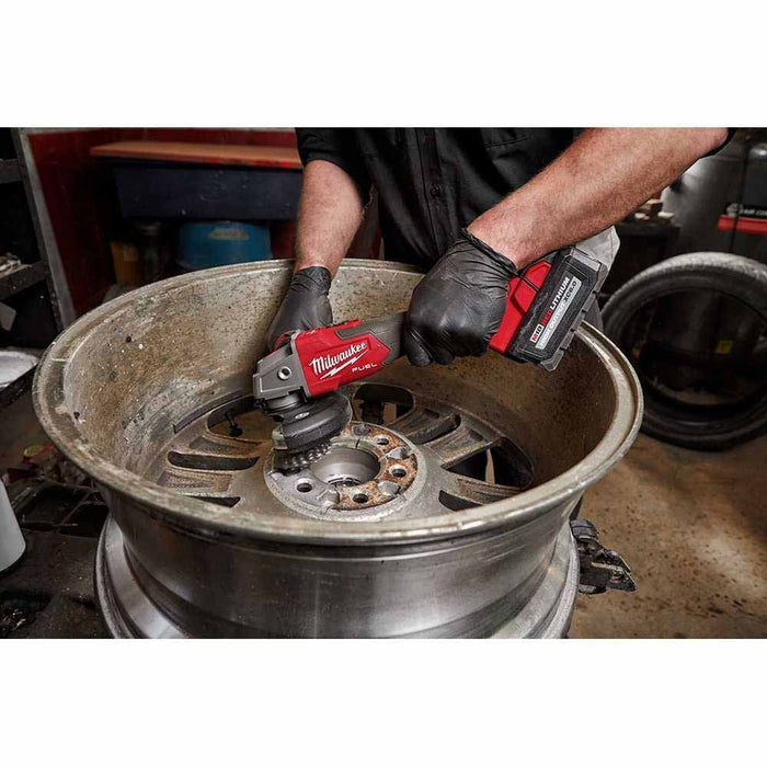 Milwaukee 2889-20 M18 FUEL™ 4-1/2" / 5" Variable Speed Braking Grinder, Slide Switch Lock-On - 6