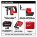 Milwaukee 2912-22DE M18 FUEL™ 1" SDS Plus Rotary Hammer Dust Extractor Kit - 2