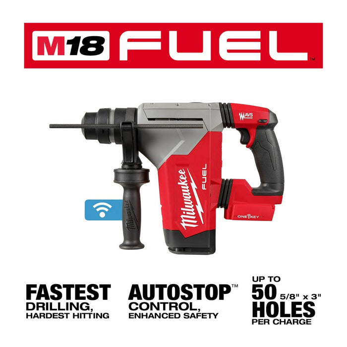 Milwaukee 2915-20 M18 FUEL 1-1/8 SDS Plus Rotary Hammer Bare Tool - 3