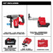 Milwaukee 2915-22DE M18 FUEL 1-1/8” SDS Plus Rotary Hammer Kit With Dedicated Dust Extractor - (2) XC6.0 Battery Pack - 6