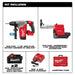 Milwaukee 2915-22DE M18 FUEL 1-1/8” SDS Plus Rotary Hammer Kit With Dedicated Dust Extractor - (2) XC6.0 Battery Pack - 6