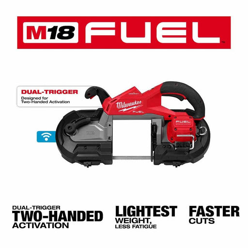 Milwaukee 2929S-20 M18 FUEL Deep Cut Dual Trigger Band Saw w/ ONE-KEY - 2
