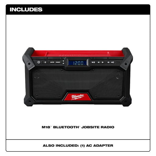 Milwaukee 2952-20 M18 Bluetooth Jobsite Radio - 2