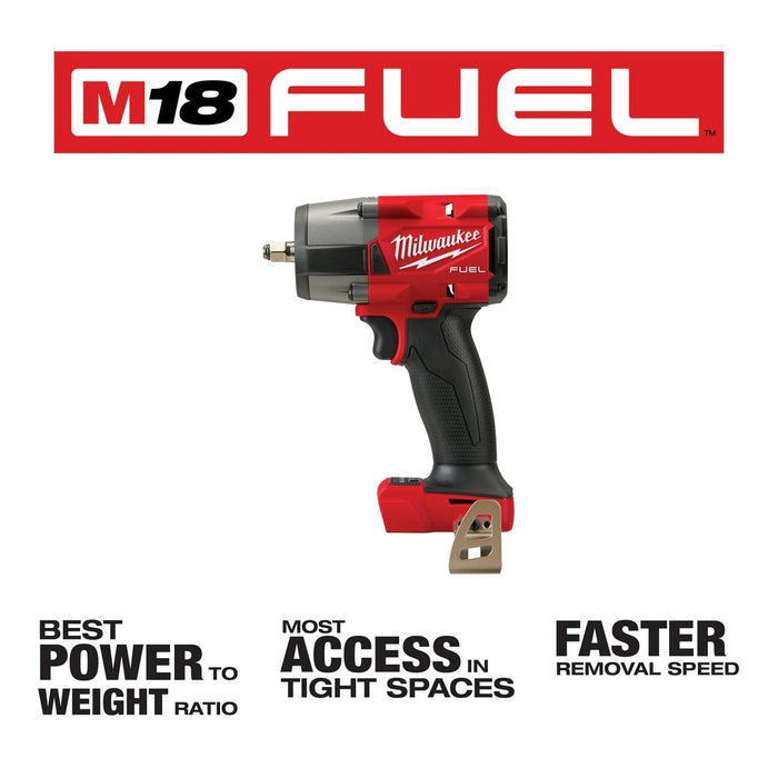 Milwaukee  2960-20  "M18 FUEL™ 3/8 " Mid-Torque Impact Wrench w/ Friction Ring Bare Tool " - 3