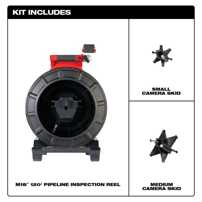 Milwaukee 2973-20 M18 120’ Pipeline Inspection Camera Reel System - 8