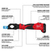 Milwaukee 2979-22 M18 FORCE LOGIC 6T Latched Linear Utility Crimper - 3