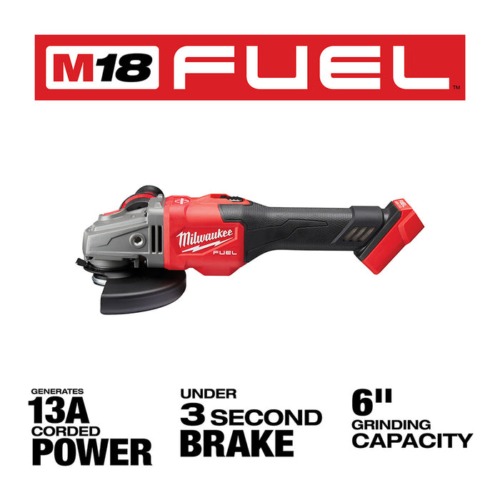 Milwaukee 2981-20 M18 FUEL 4-1/2" - 6" GRINDER, SLIDE SWITCH LOCK-ON, Bare - 3