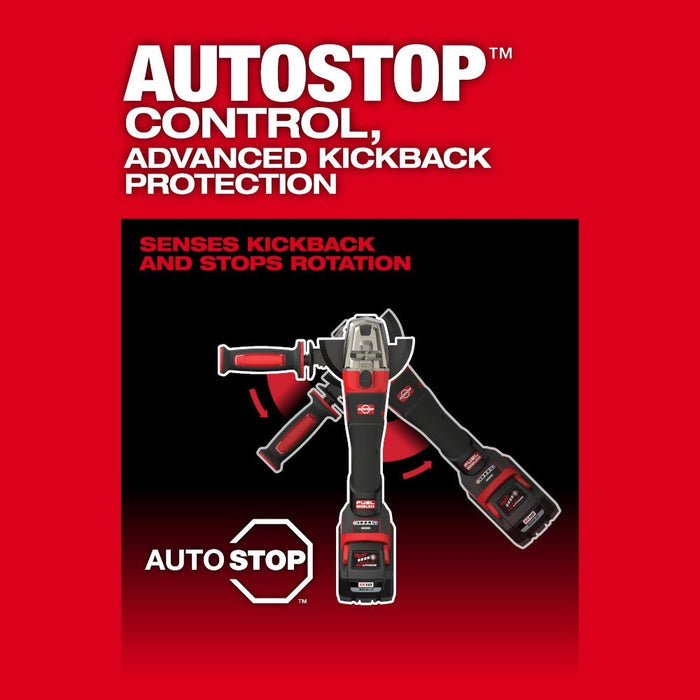 Milwaukee 2986-20 M18 FUEL 4-1/2" / 5" Dual-Trigger Braking Grinder - 6