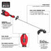 Milwaukee 3006-22 M18 FUEL 17” Dual Battery String Trimmer Kit - 7