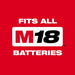 Milwaukee 3010-22 M18 FUEL 1/2" HTIW & 3/8" MTIW Automotive Combo Kit - 10